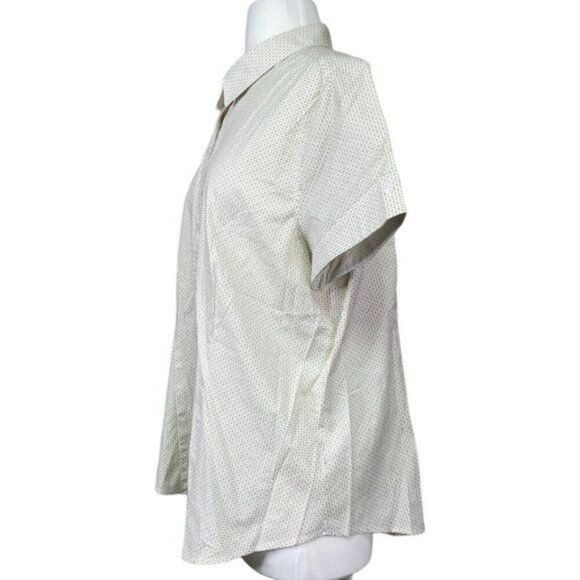 Liz Claiborne Button Front Blouse Size Extra Large - Picture 3 of 5